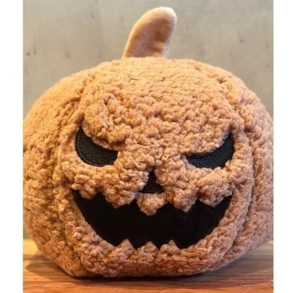 Plush Pumpkin Squeaky Halloween Dog Toy